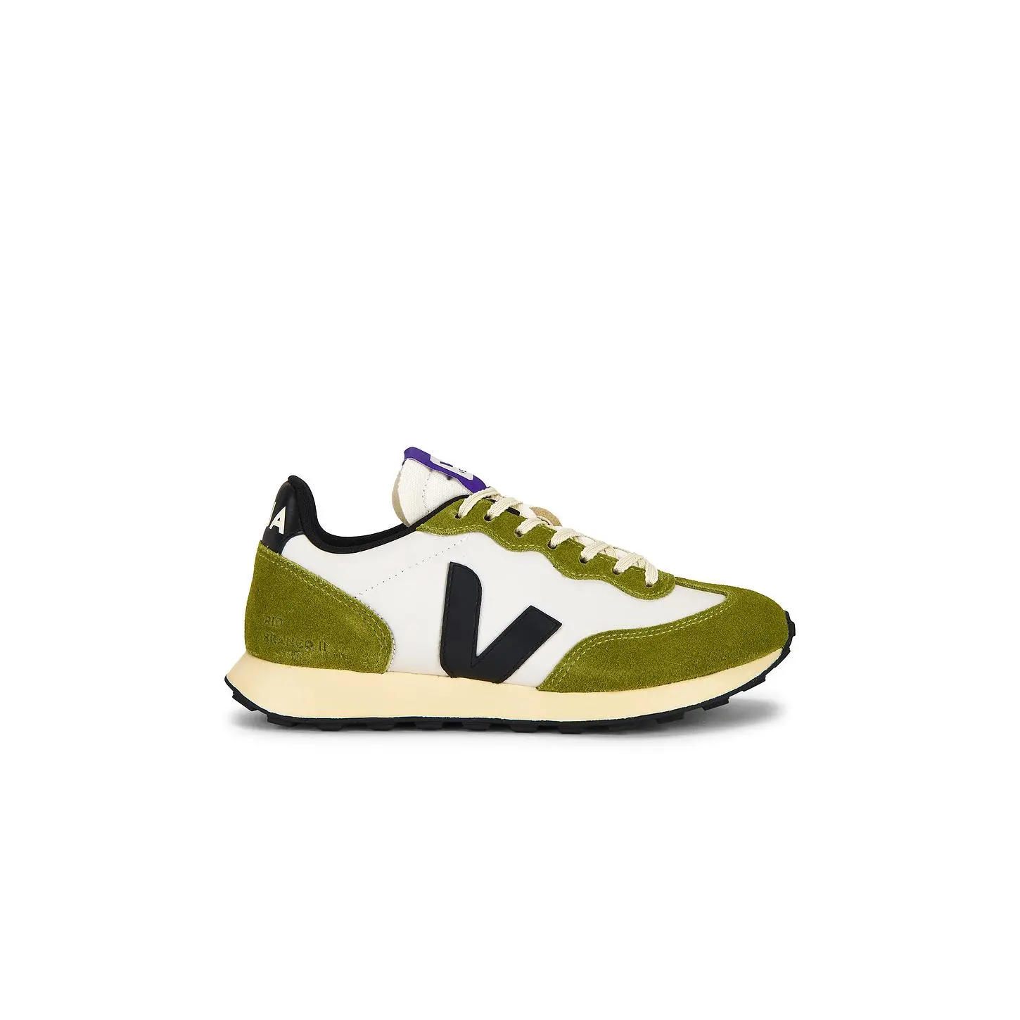 Veja Rio Branco Ii Sneaker in Natural, Black & Detox Veja Rio Branco Ii Sneaker in Natural, Black & Detox