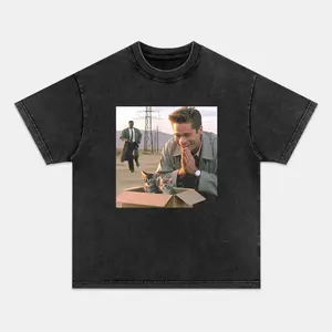 SEVEN T-shirt, Unisex Vintage Crew Neck Regular Fit Cotton Fabric Casual Comfort Breathable Short Sleeve Funny T-shirts Fashion Men&Women's Top for Streetwear 121204
