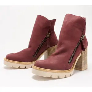 Bueno Leather Heeled Ankle Boots - Elliot