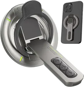 Magnetic Phone Ring Holder for MagSafe, 360° Rotation Cell Phone Grip Stand Finger Ring Kickstand Two-Sided Magnet Compatible with iPhone 17 Pro Max 16 15 14 13 12 MagSafe Accessories