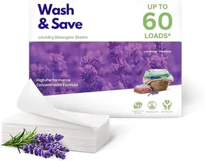 Laundry Detergent Sheets (30 sheets 60 loads) | Eco-Friendly |  Lavender Scented