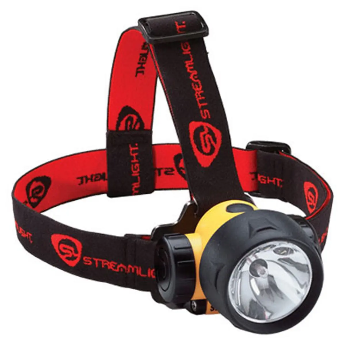 Streamlight Trident Adjustable Functional Head Lamp - LED/Incandescent Combo, 80 Lumens, Yellow, for Outdoor Sports & Hiking, Secure Strap