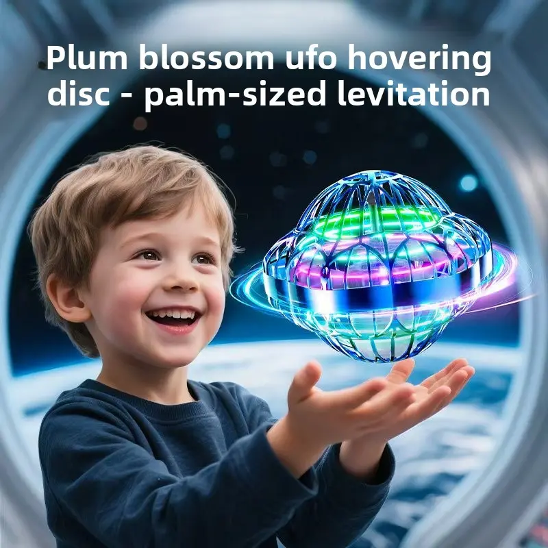 SKYQITIAN Third Generation UFO Toy with Intelligent Sensor Control Hand Wave Activation LED Lights for Kids & Adults Interactive Play summerwins,summerwins