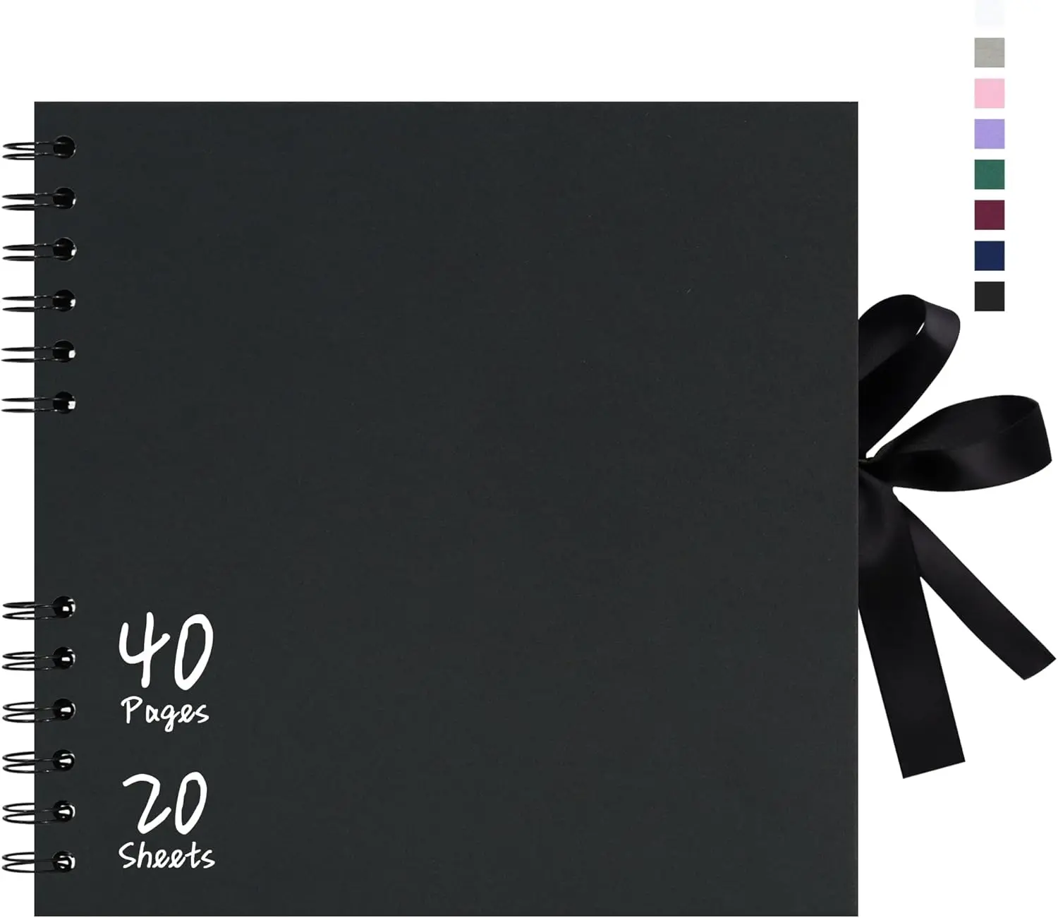 8x8 Inch Scrapbook Album, Small Photo Album DIY Scrapbook Black Thick  Paper Memory Book, Scrap Book Photo Albums for Couple  Wedding Family