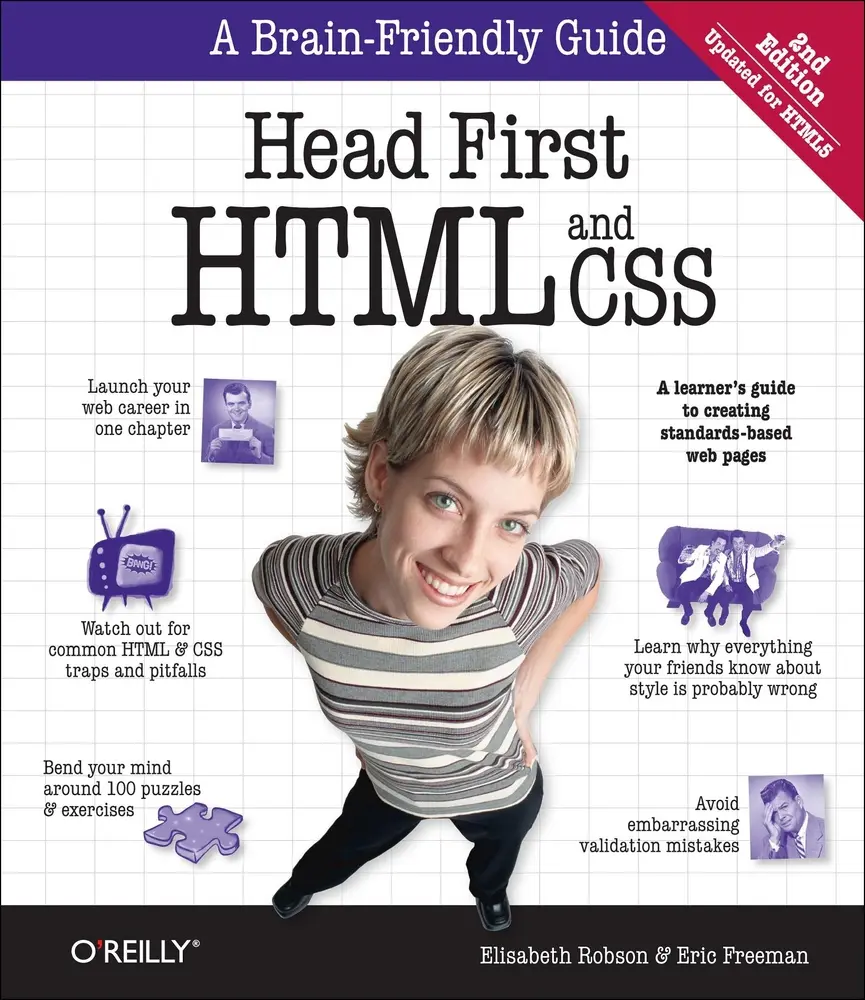 USED Book - Head First HTML and CSS: A Learner's Guide to Creating Standards-Based Web Pages by Robson, Elisabeth (Paperback) - english