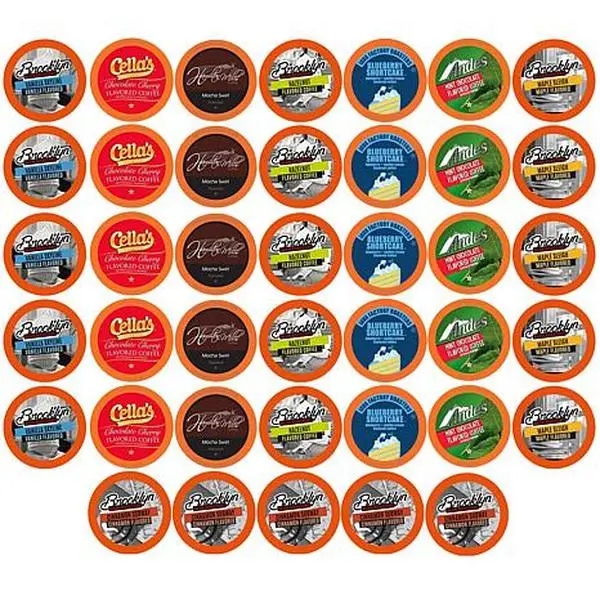 Two Rivers Coffee Best of the Best Flavored Coffee Pod Variety Pk,40ct