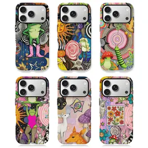 Whimsical Fantasy Art Design Pattern Phone CaseSuitable for iPhone 17/16/15/14/13/12/11 ProMax/Plus and Samsung Galaxy S23FE/22/23Impact Resistant Hard Case with ImpactDispersion Technology & Flexible Rubber LinerGlossy Finish UV Protected 2-Piece