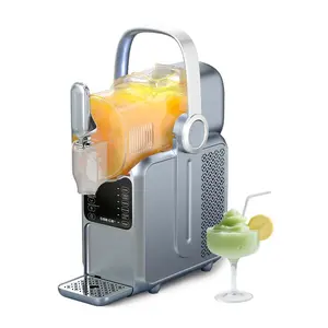 GSEICE Slushie Machine with compressor, No ice needed All-in-One Slushy Maker for Home,Real-Time Temp Display, Auto-Clean, 6 Preset | Frozen Margaritas, Cocktails,Ice Cream, Summer Parties, Milkshakes, Smoothies, Frappes，Kaffee-Smoothie