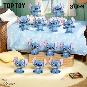 【TOPTOY】Stitch Mini Fluffy Series Figures Surprise Bag (3 in one bag),Cute Figures, Desktop Ornament, Collectible Toys