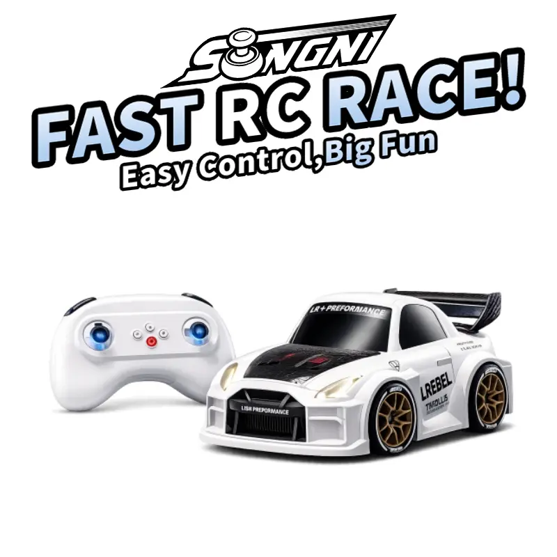 【Deals for You Days】1:43 Scale Remote Control Drift Car - 2.4GHz 4WD RC Drift Car with LED Lights & Tires - Remote Control Racing Car, Perfect Birthday Gift for Kids stuff luxury toys brushless