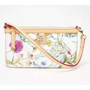 Dooney & Bourke Coated Cotton Botanical Large Slim Wristlet