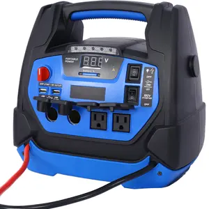 Rechargeable  Jump Starter for Gas Diesel Vehicles - 1800 Amps with Air Compressor and AC, 12V DC, USB Power Station
