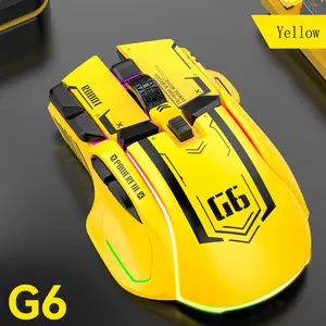 G6 Wired 128000 Dpi Chip A826 RGB Macro Programmable Ergonomic Design Superior Performance Lightweight Computer Gaming Mouse for Gaming & Work