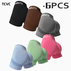 Women's Letter Print High Waist Athletic Sports Shorts, Breathable Comfortable High Stretch Yoga Shorts, Gym Shorts, Ladies Sportswear for Indoor Outdoor Wear,gym short shack seamless high-waisted/lady streetwear/scrunch bum biker/high-waisted biker short