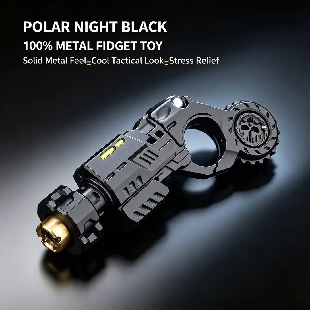 Metal Fidget Spinner Toy, Stress Relief Magnet Design, Multiple Play Modes, Adult Novelty Toy, Crisp Sound, Enhances Focus and Relaxation