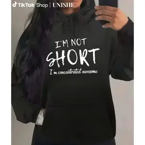 Unique Vibe Long Sleeve Hoodie – I'M NOT I'm Concentrated Playful Statement Tee