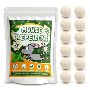 Natural Peppermint Mouse Repellent Balls – Long-Lasting 30–60 Days Rodent Deterrent for Home, Car Engine & Garage, Safe for Pets & Kids, Indoor Outdoor Protection Summervibes
