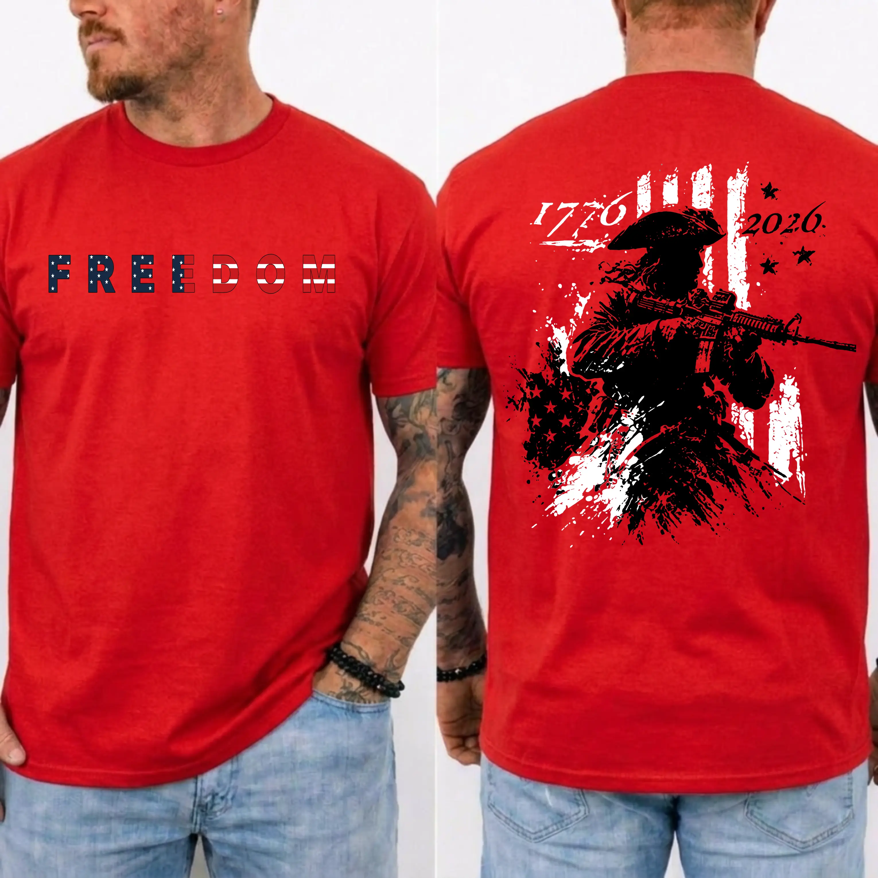 SA 250 Years Celebration Shirt, Modern Patriot 1776 2026 Tee, American Flag Heritage Top, Tactical Revolutionary Soldier Tee, Unisex Short Sleeve Tee, Graphic Streetwear T-Shirt
