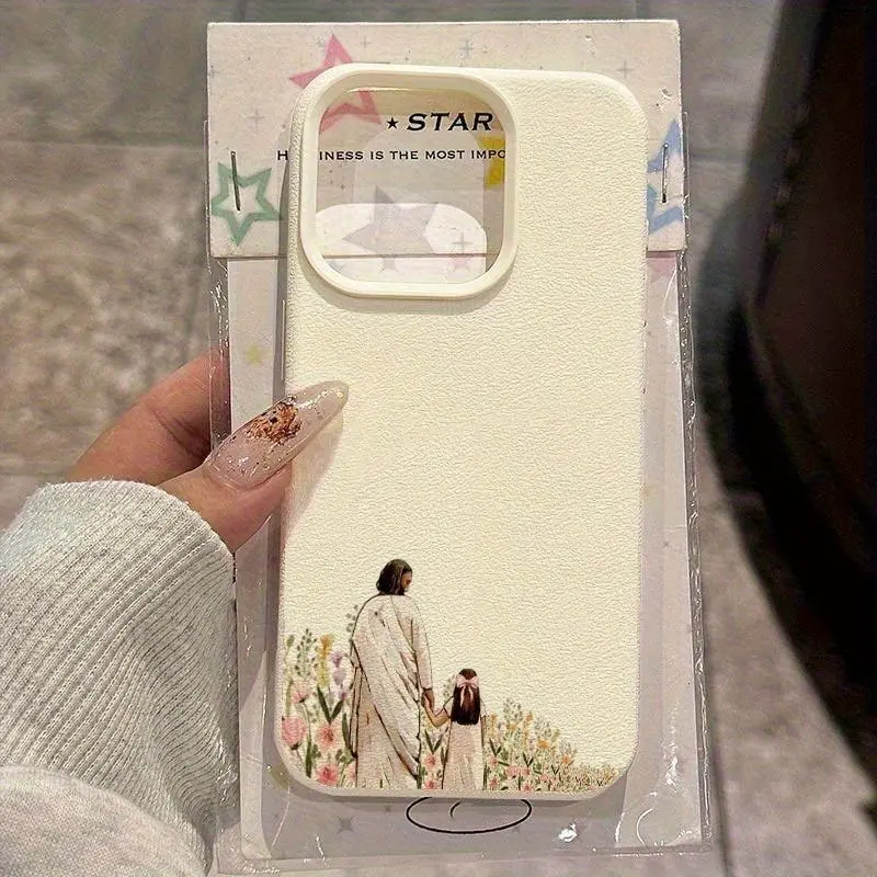 Christian Gift Pattern Aesthetic Phone Case, Full Protection Shockproof Tpu Cover, Protector, Fits iPhone 11/12/13/14 Pro/15 Plus/15/16/17 Pro Max/air