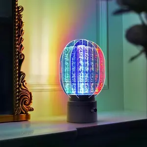 Aurora Projector Night Light, 360° Rotatable Aurora Projector Lamp, USB Rechargeable Decorative Light for Bedroom, Party, Desktop