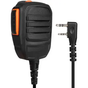 RS22 Remote Speaker Mic with Clear Sound, Compatible with  UV-5R UV-5RX3 BF-888S BF-F8HP H-777  GM-30 GA-2S GA-510 TYT Kenwood Two Way Radio Walkie Talkie (Single PTT)