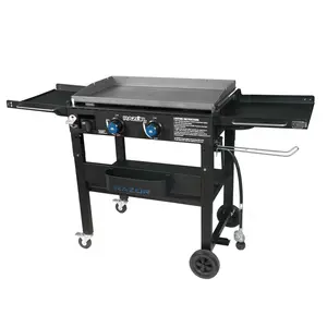 Razor 2 Burner Griddle with Foldable Shelves,Tray