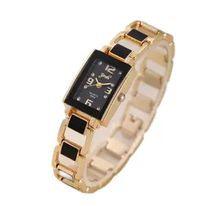 High-grade Quartz Elegant Decorative Women's Square Temperament rectangle dial quartz watch