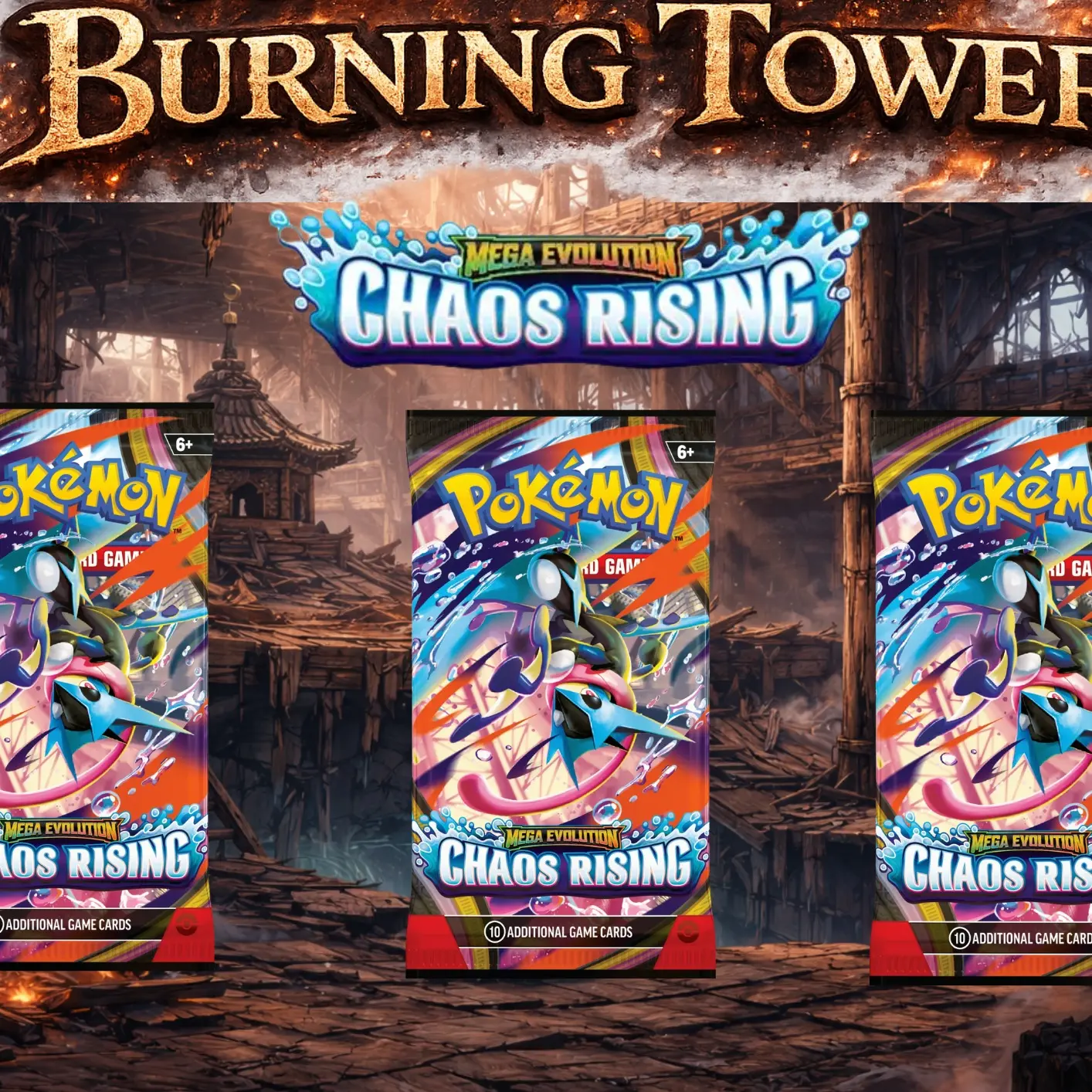 Burning Tower Chaos Rising Booster Packs