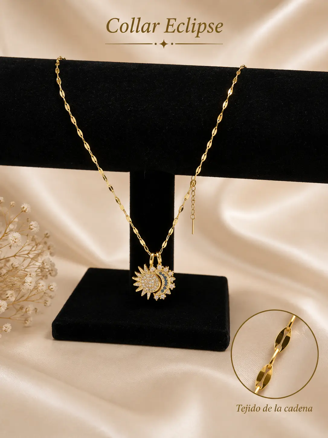 Collar Eclipse | Chapado Oro 18k | Recubrimiento PVD