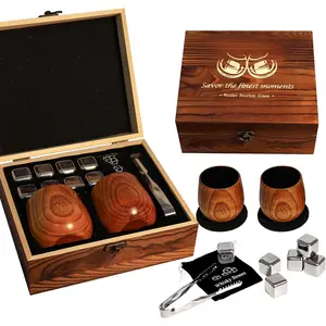 Charred Wooden Bourbon Drinking, Bourbon Gifts for Men, Handcrafted Whiskey for Dad, Great Whiskey Gifts for Men, Perfect Presents for Boyfriend Father, Wine