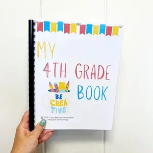 4th Grade Learning Book: Grammar, Math, Science, Experiments, Geography Workbook