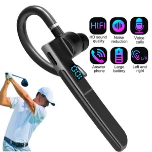 Trucker Wireless Bluetooth Earpiece Headset Dual Mic Earbud Noise Cancelling