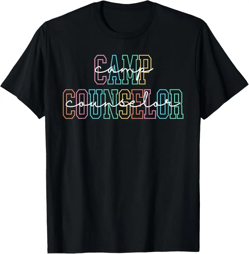 Summer Camp Counselor Camping Crew Campfire Vacation Family T-Shirt