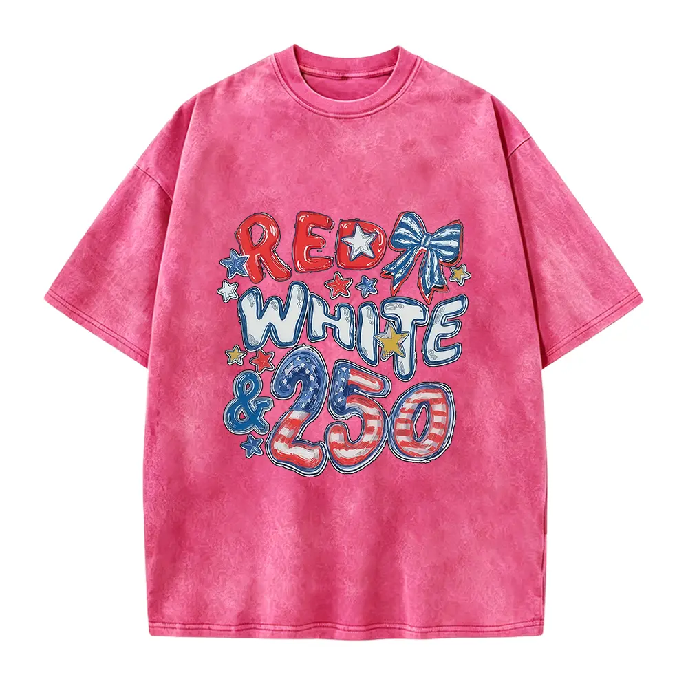 250th Anniversary Shirt, Red White and 250 Tee, 4th of July Shirt, Preppy Patriotic Tee, USA America Shirt, Flag Tshirt