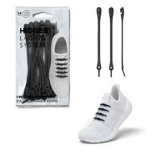 HICKIES 2.0 Performance One-Size Fits All No-Tie Elastic Laces - Black (14