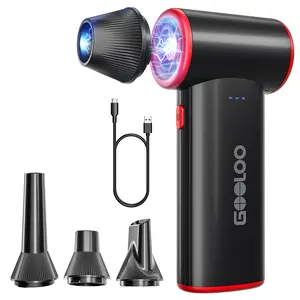 GOOLOO F3 Electric Air Duster- 110000RPM 52m/s Super Power Compressed Air, Variable Speed Canned Air with Fast Charging, Mini Dust Blower for Computer, Keyboard, House, Outdoor and Car