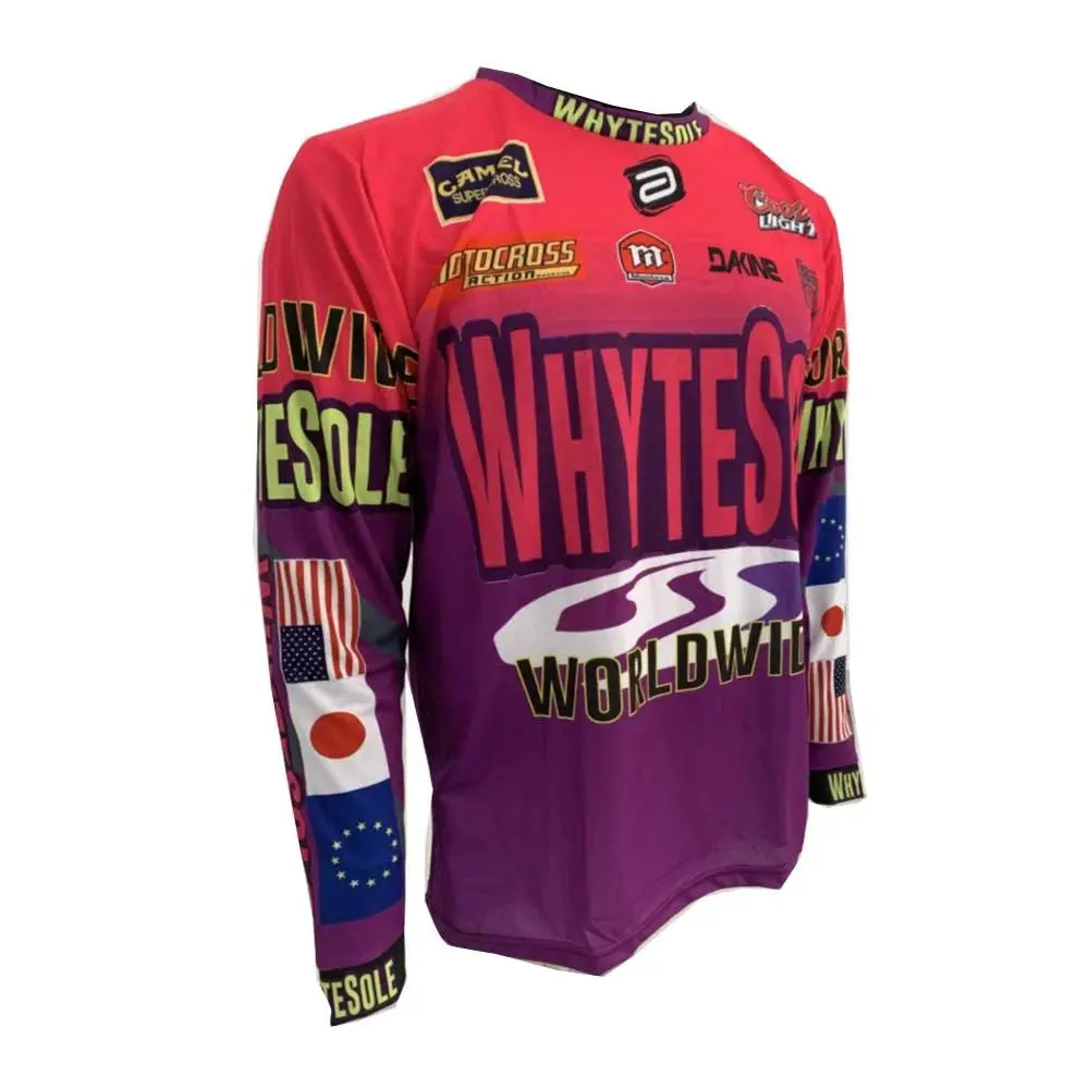 Custom team bicycle moto enduro motocross jersey bmx mtb motorcycle Downhill Jersey Off road vintage dh mx Cycling bike Jersey Sports Clothing