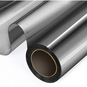 Way Window Film, Window Tint for , Heat Control UV Sun Blocking Glass Mirror Tint Non Adhesive Static Cling Reflective Window  Film (Black )
