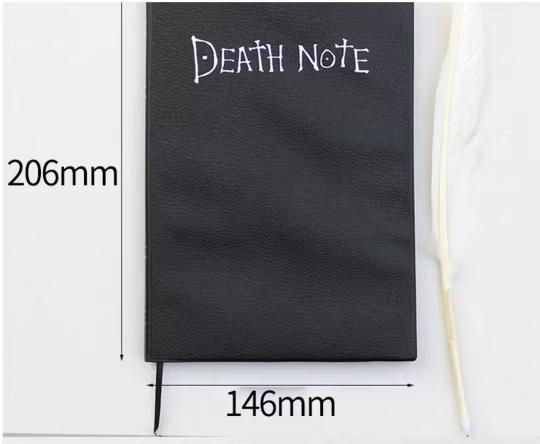 Death Note Notebook + Feather Pen + Necklace