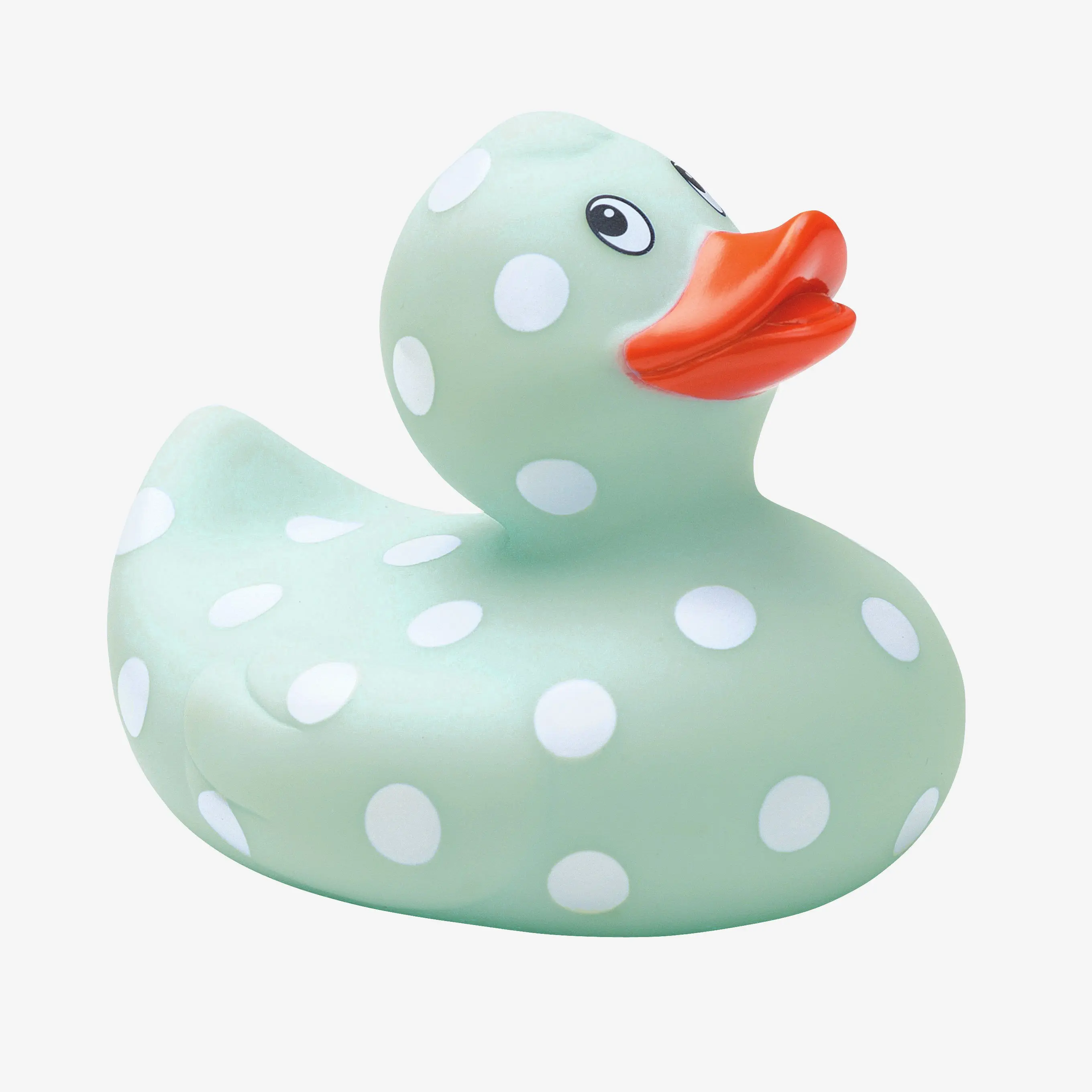 Sage Polka Dot Rubber Duckie