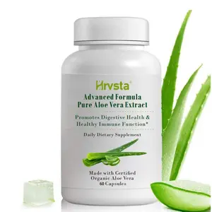 Aloe Vera, 60 CapsulesOrganic Aloe Vera, 160,000 mg Aloe Equivalents, Supports Gut Health and Digestive Comfort, Natural Stomach Acid Buffer and Immune Supplement, Aloin Free