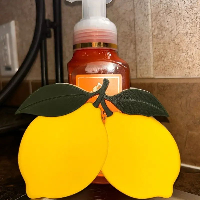 Lemon BBW Soap Holder 3D Printed Design for Bath & Body Works Foaming Hand Soap Stylish Kitchen Bathroom Decor