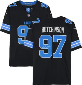 Aidan Hutchinson Detroit Lions Autographed Nike Black Vapor Fuse Limited Jersey - Fanatics Authentic Certified