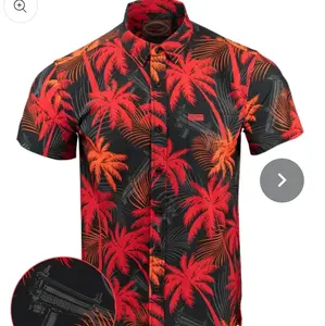 Retro Rifle Button Down Menswear Tops Shirts