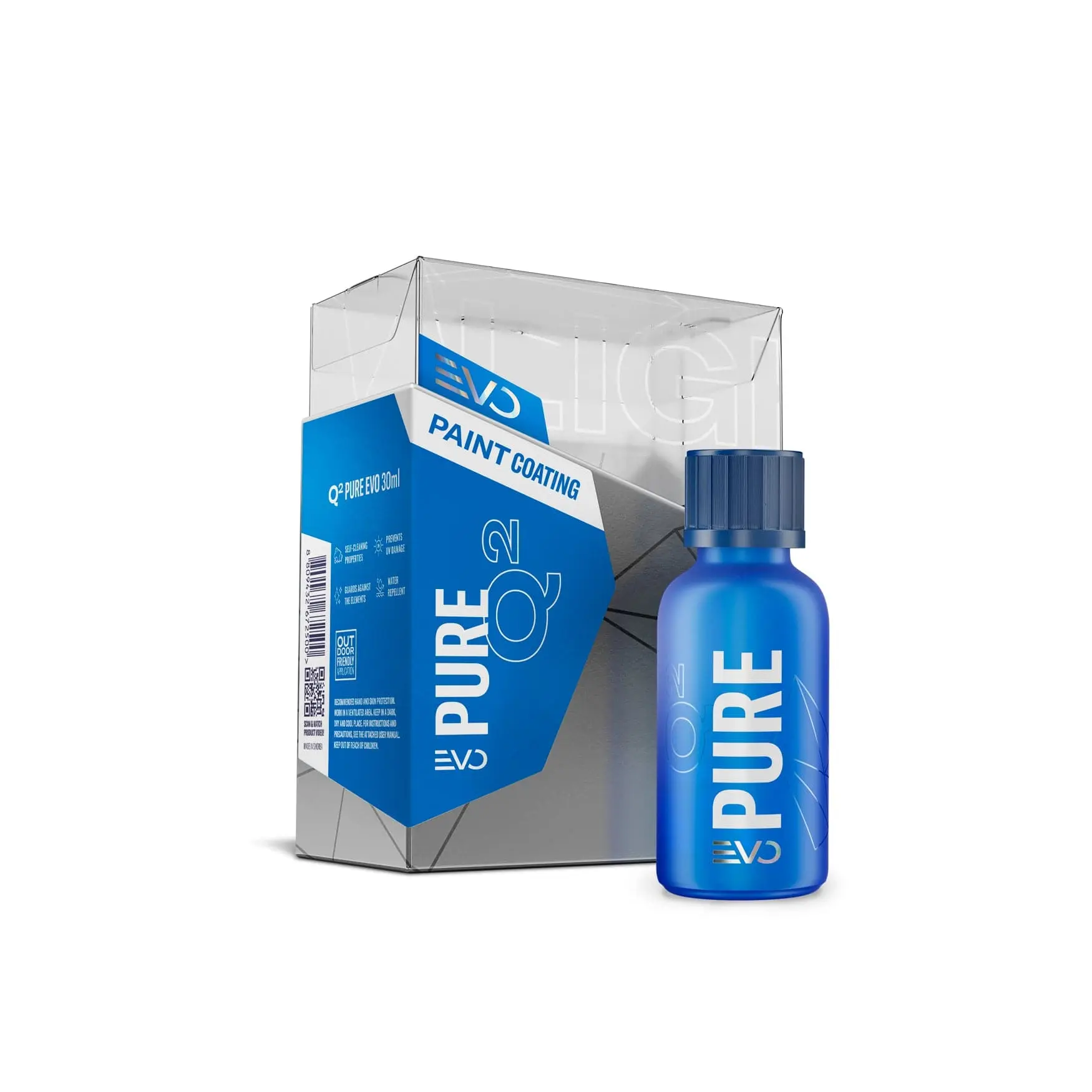 GYEON Pure EVO Ultra Gloss Ceramic Paint Coating Agent, Silica Base, Single Layer Application, Water Beading Effect, Long Term Durability for Automotive Paint Care, Surface Protection