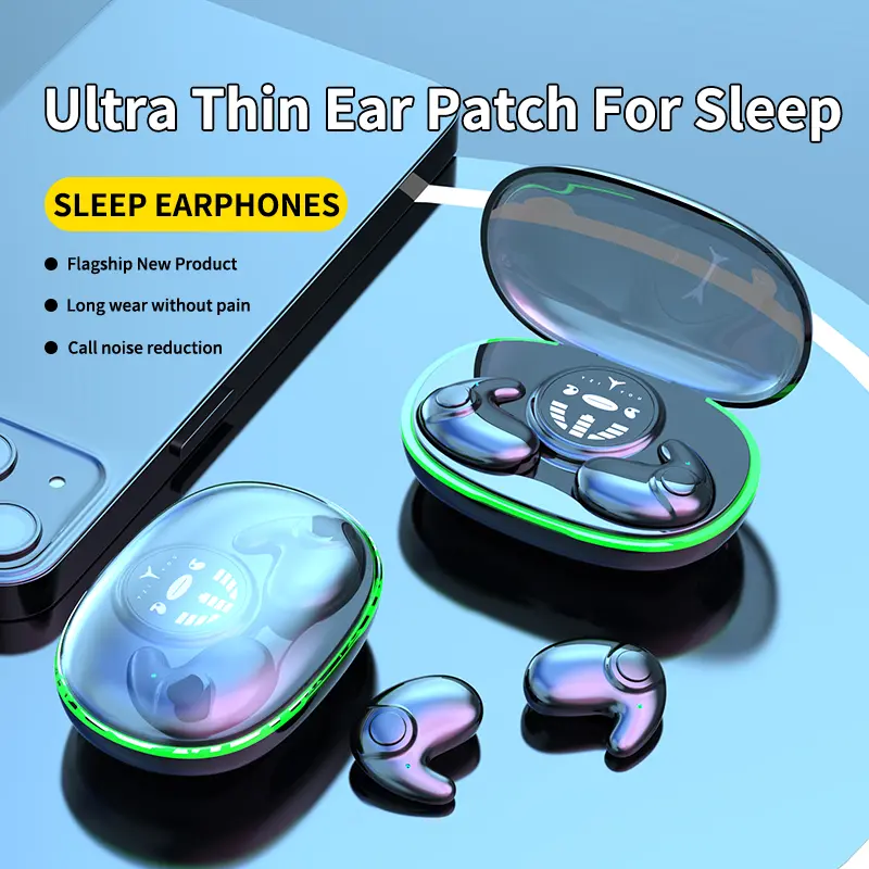 MSHUKCOE Nude Sleep Hidden Headphones Wireless Invisible Earbuds for Sleeping Sleep Tiny Earbuds for Side Sleepers Headphone to Sleep in Tiny Smallest Invisible Earbuds Earphones for Sleeping,back to school,back to school haul