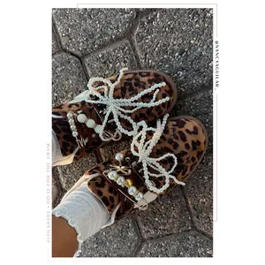 Piper Lace Up Sneakers - Leopard