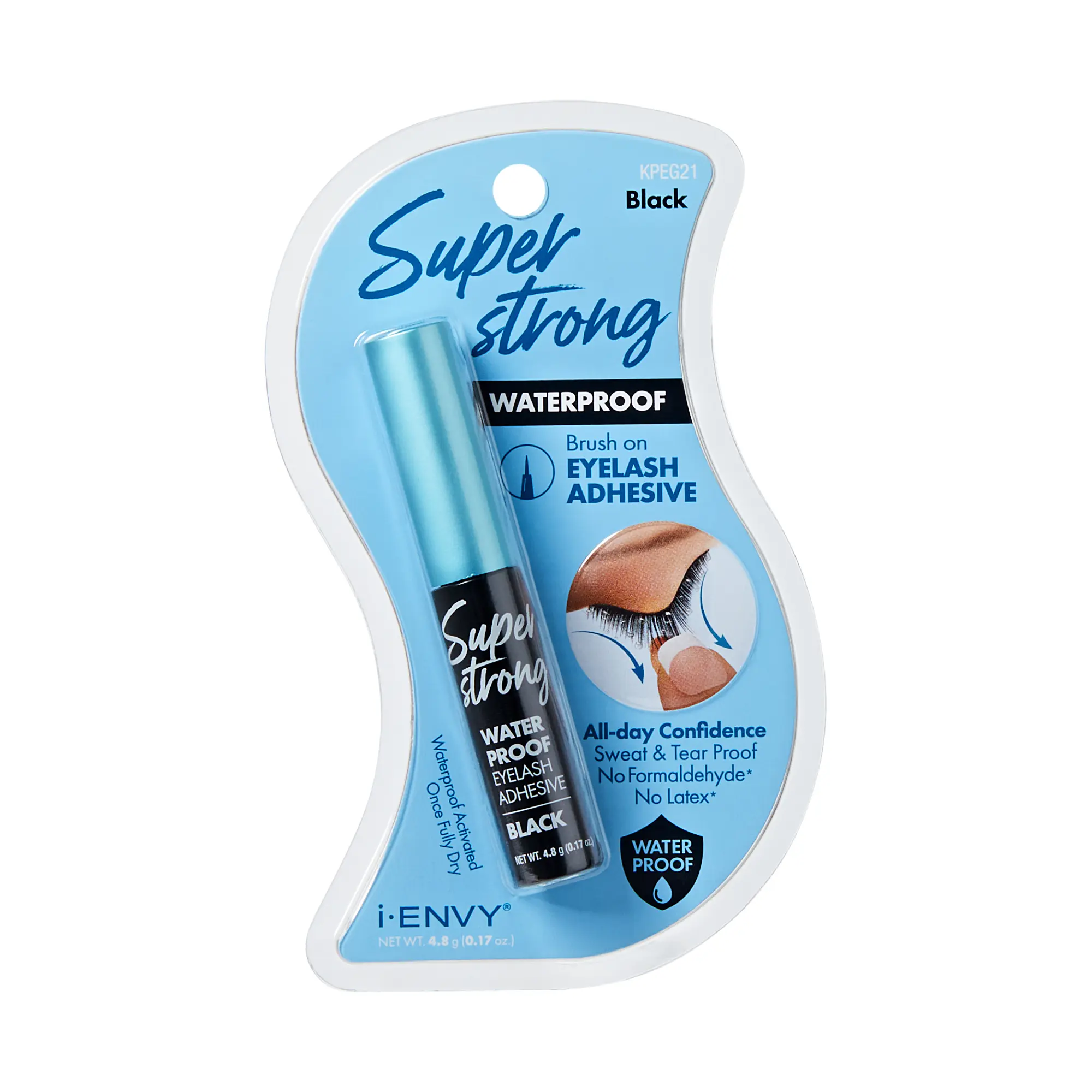 I-ENVY Super Strong Waterproof Eyelash Adhesive - Long-Lasting, Sweat & Tear Resistant - Black I-ENVY Super Strong Waterproof Eyelash Adhesive - Long-Lasting, Sweat & Tear Resistant - Black
