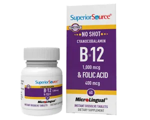 Superior Source NO SHOT B-12 and Folic Acid