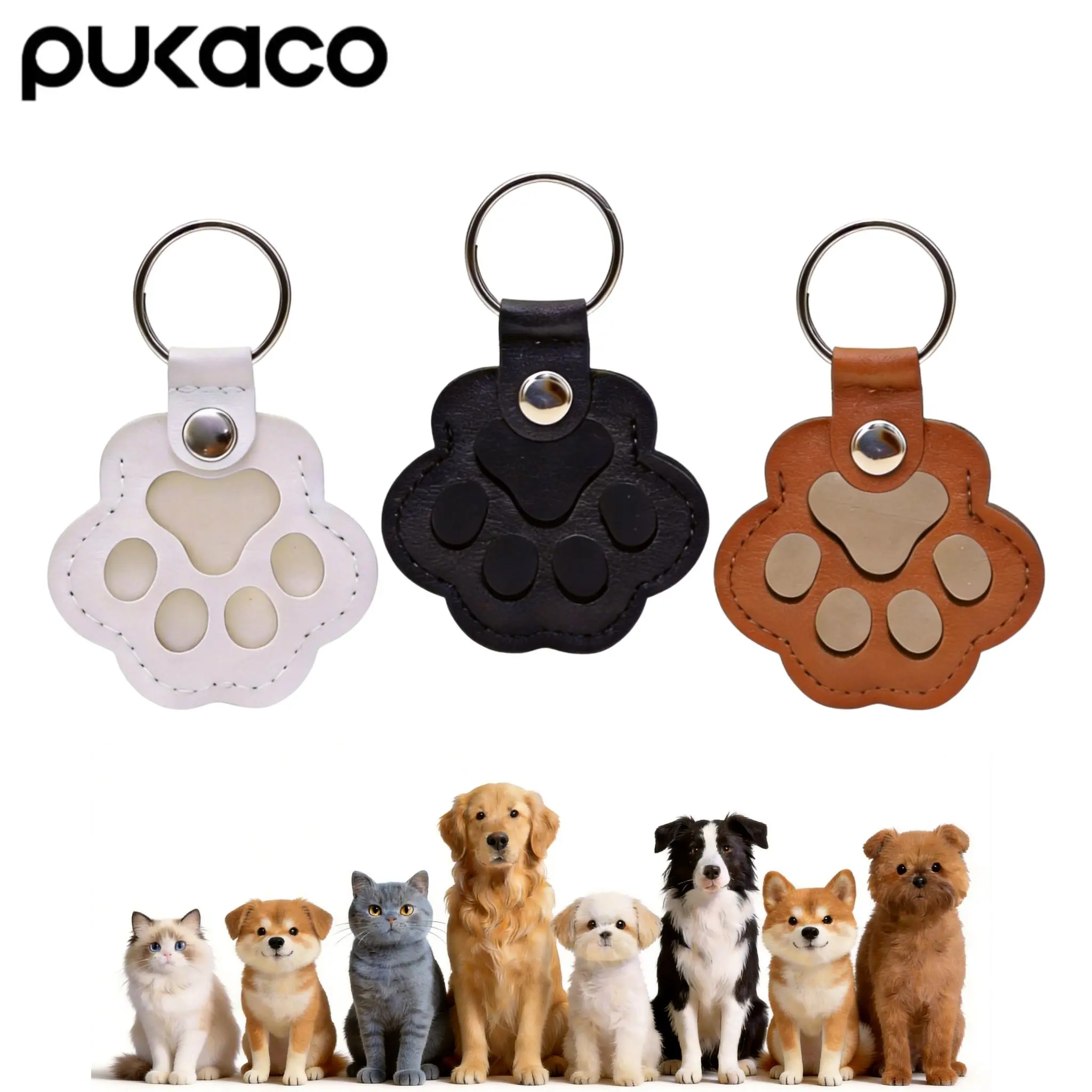 Small Pet Fur Keepsake Leather Keychain - Cute Paw Charm for Dog & Cat Hair, Comforting Sympathy Memorial Gift for Lovers to Honor Their Companion's Memory, Hold Their Memory, Comforting Sympathy Gift